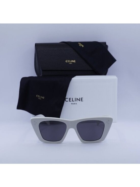 Celine CL40187I 25A Cat Eye Sunglasses - White/Dark Grey main image 6